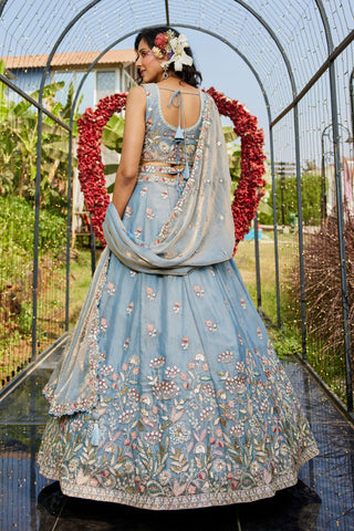 Sky Blue Lehenga