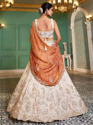 Rust Orange Lehenga