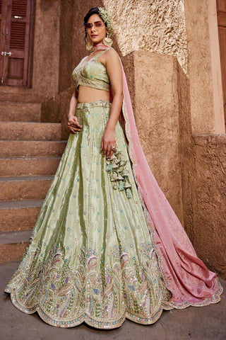 Pistachio Lehenga
