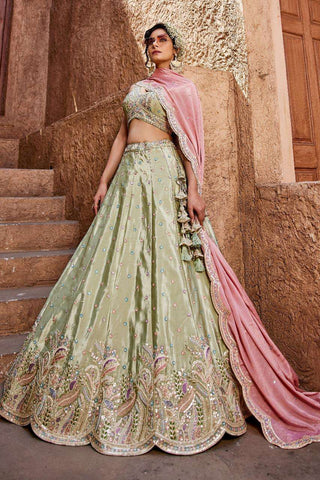 Pistachio Lehenga