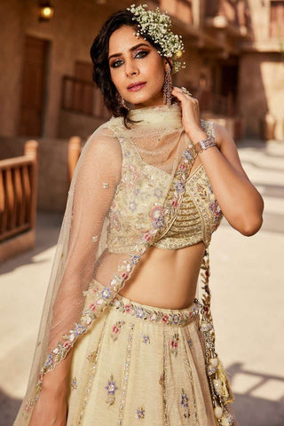 Beige Lehenga