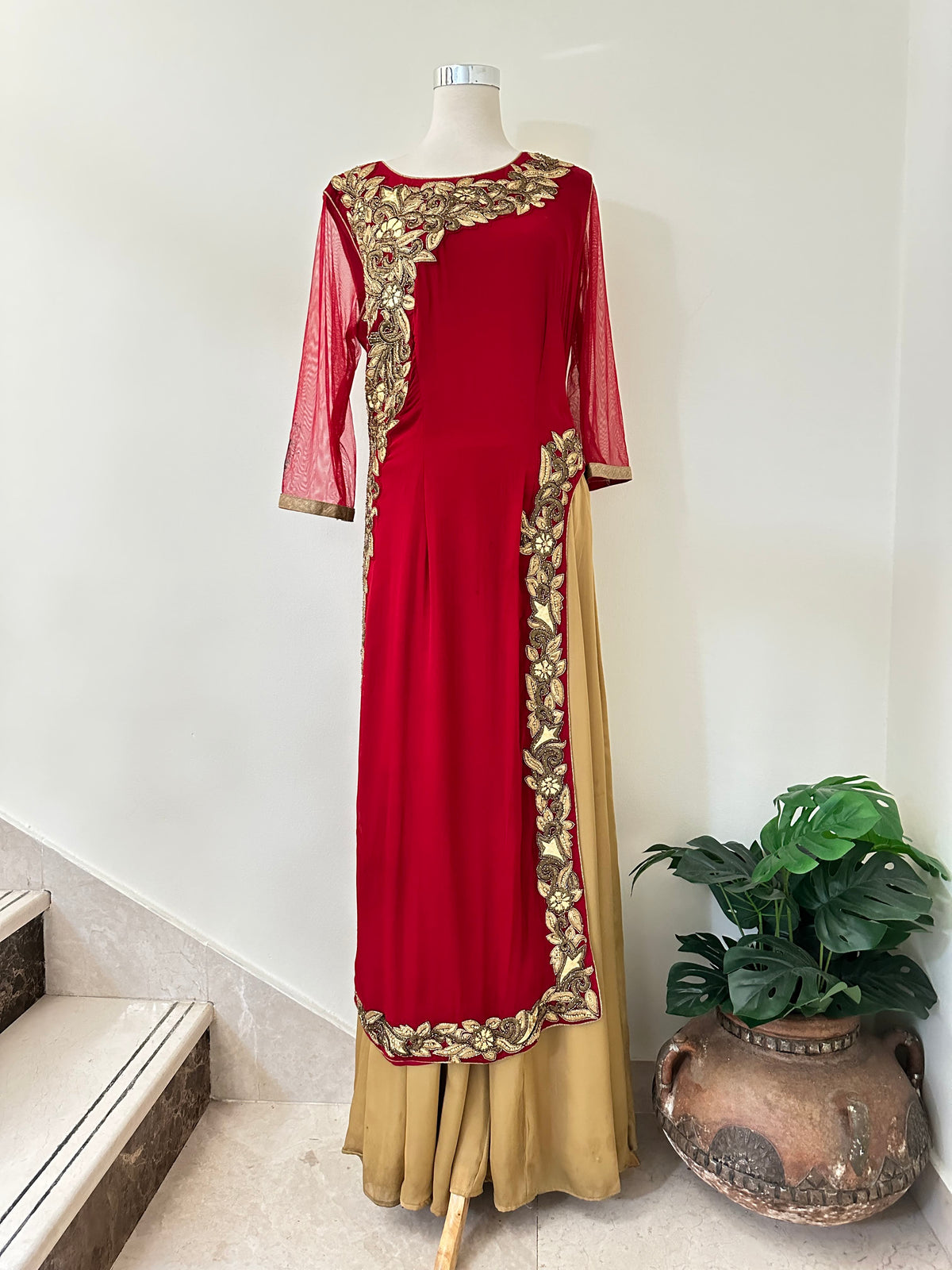 Red Sharara Set RYWMEG