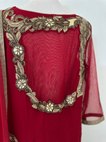 Red Sharara Set RYWMEG