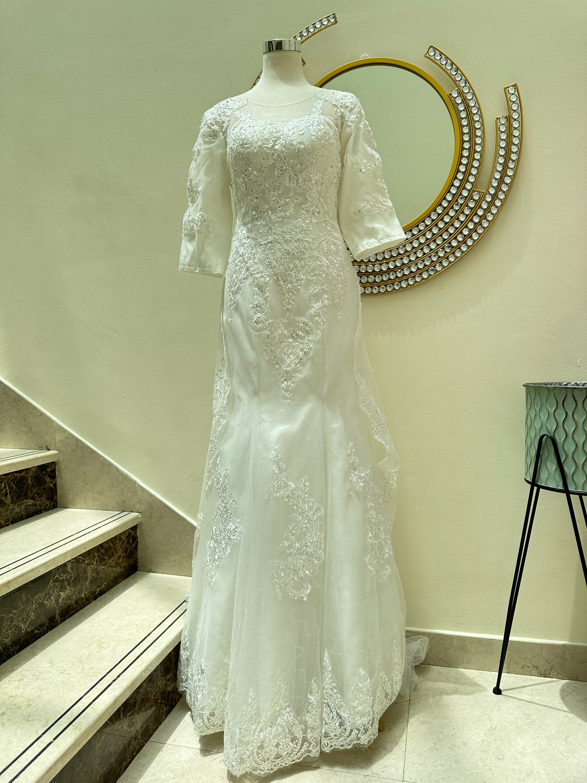 White Bridal Gown RYWJU