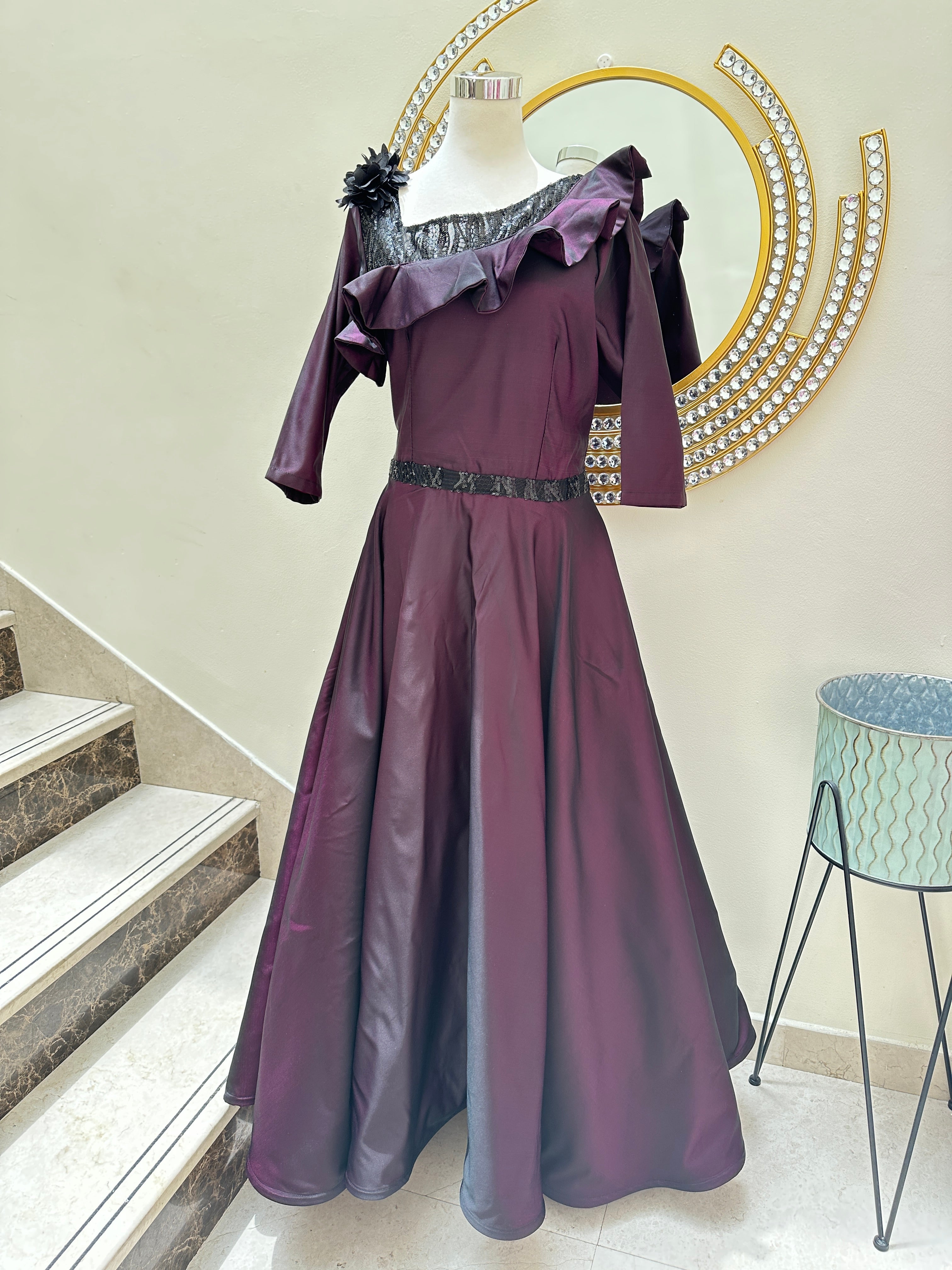 Satin-Silk Gown RYWJU