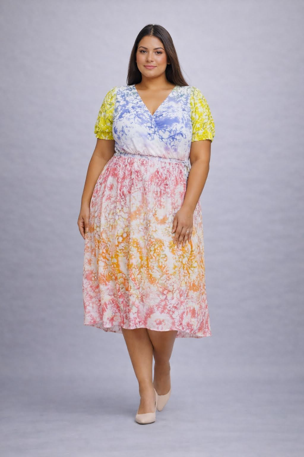 Plus Size Floral Dress