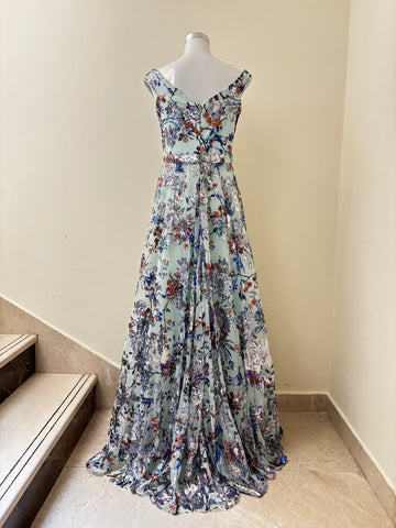 Bling Blue Gown