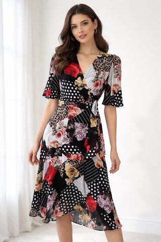 Floral Wrap Dress