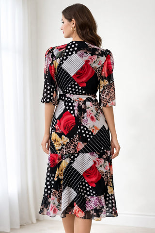 Floral Wrap Dress