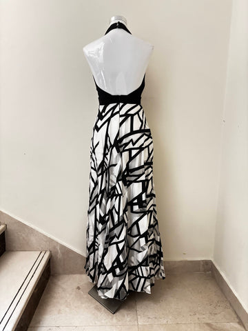 Halter Print Dress