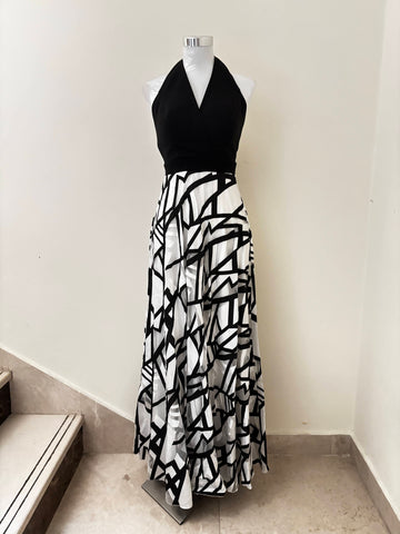 Halter Print Dress
