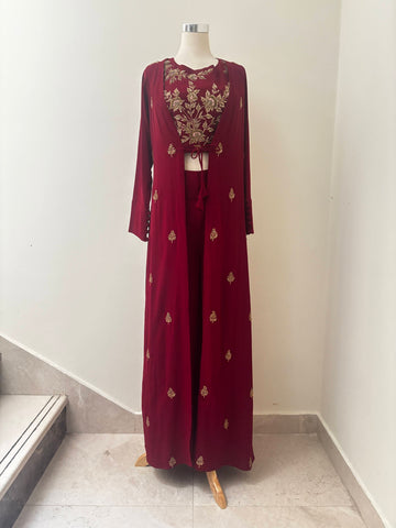 Indowestern Shrug Set