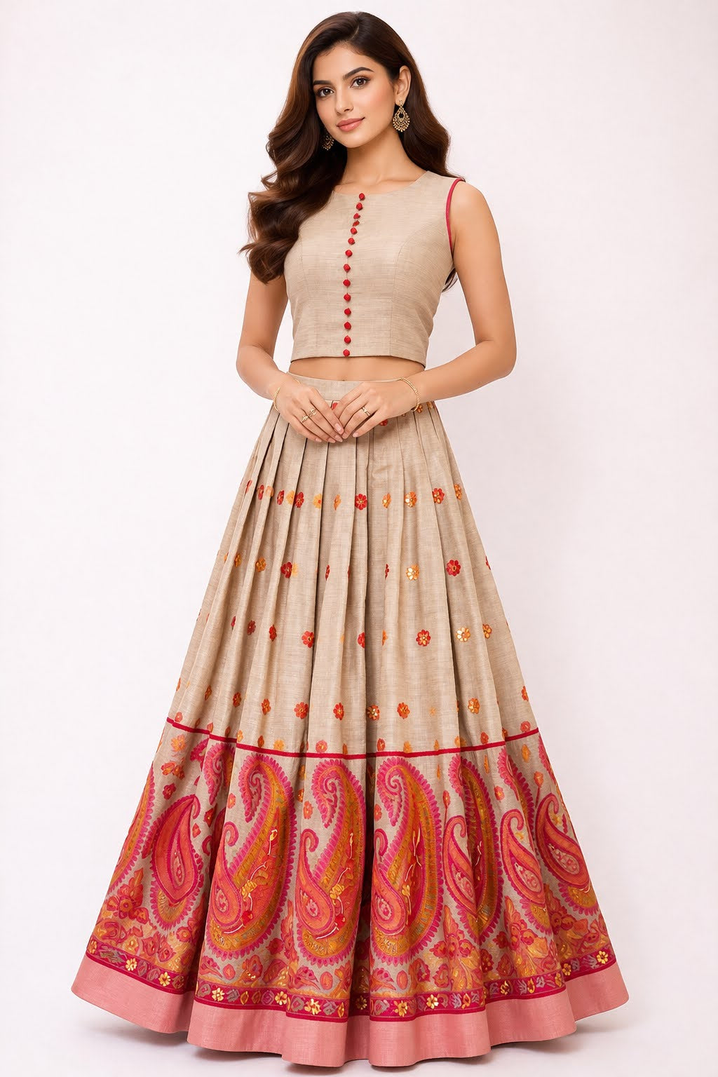 Indowestern Skirt Set