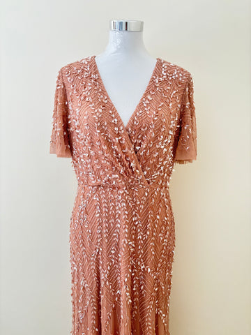 Pink Sequined Dress RYWANJ
