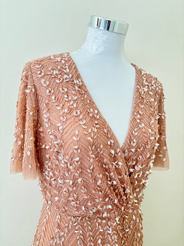 Pink Sequined Dress RYWANJ