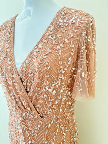 Pink Sequined Dress RYWANJ