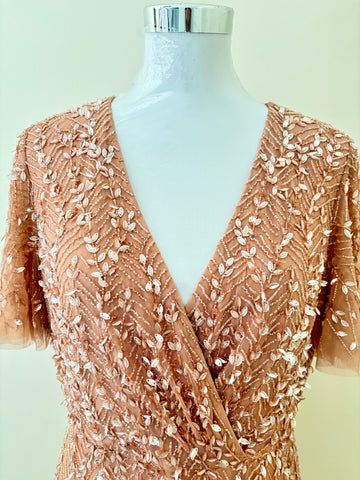 Pink Sequined Dress RYWANJ