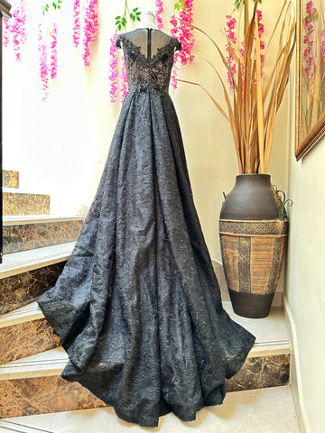 Black Lace Gown RYWSH