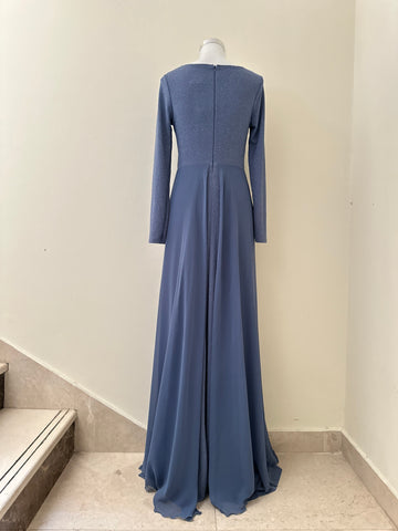 Blue Modest Dress