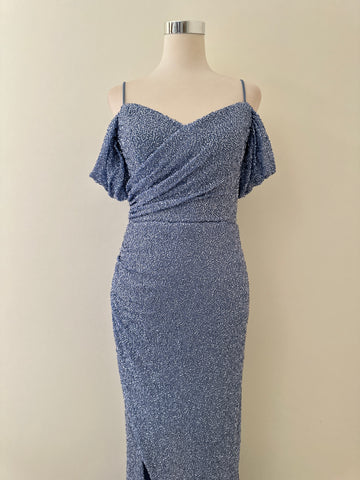 Blue Sequin Dress
