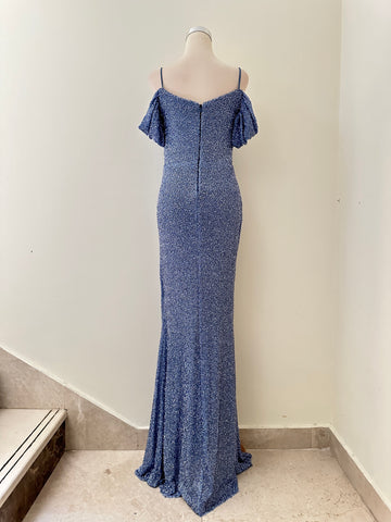 Blue Sequin Dress