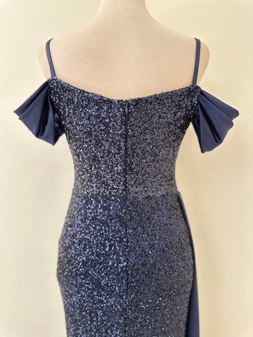 Sequin Slit Dress