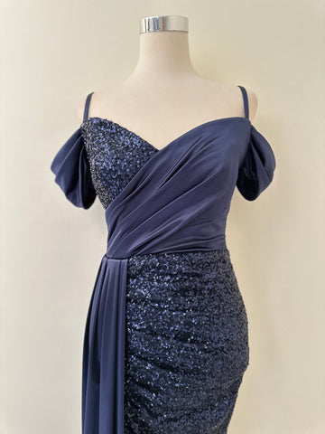 Sequin Slit Dress
