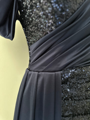 Sequin Slit Dress