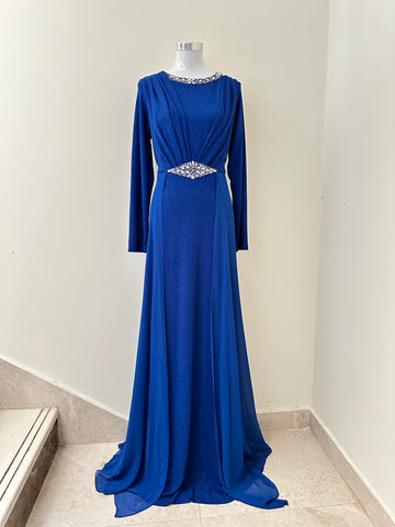 Blue Modest Dress