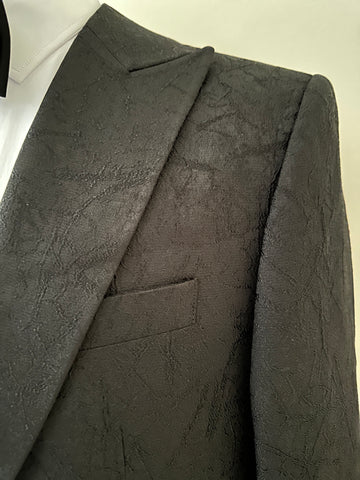 Black Self Print Tuxedo1