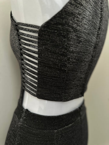 Black Metallic Dress