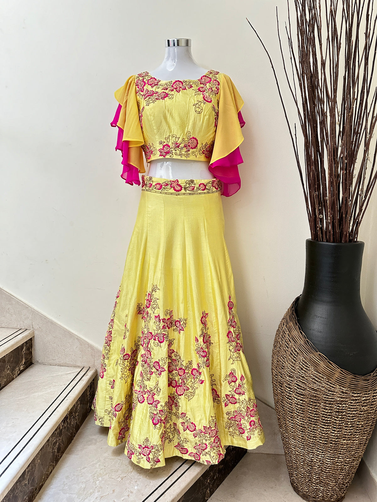 Yellow Lehenga RYWVINI