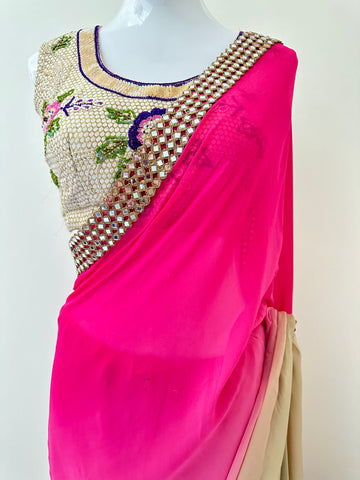 Pink Saree RYWKIR