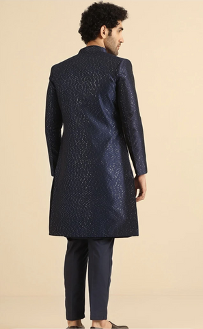 Dark Blue Sherwani