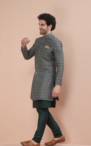 Green Sherwani