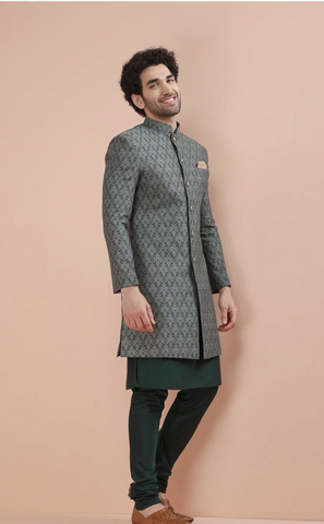 Green Sherwani