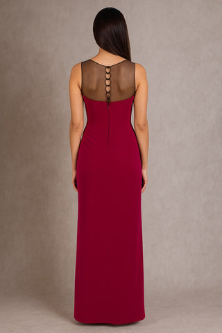 Ruched Side Slit Dress