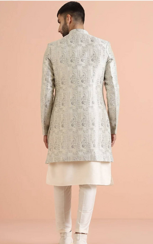 Grey Sherwani Set