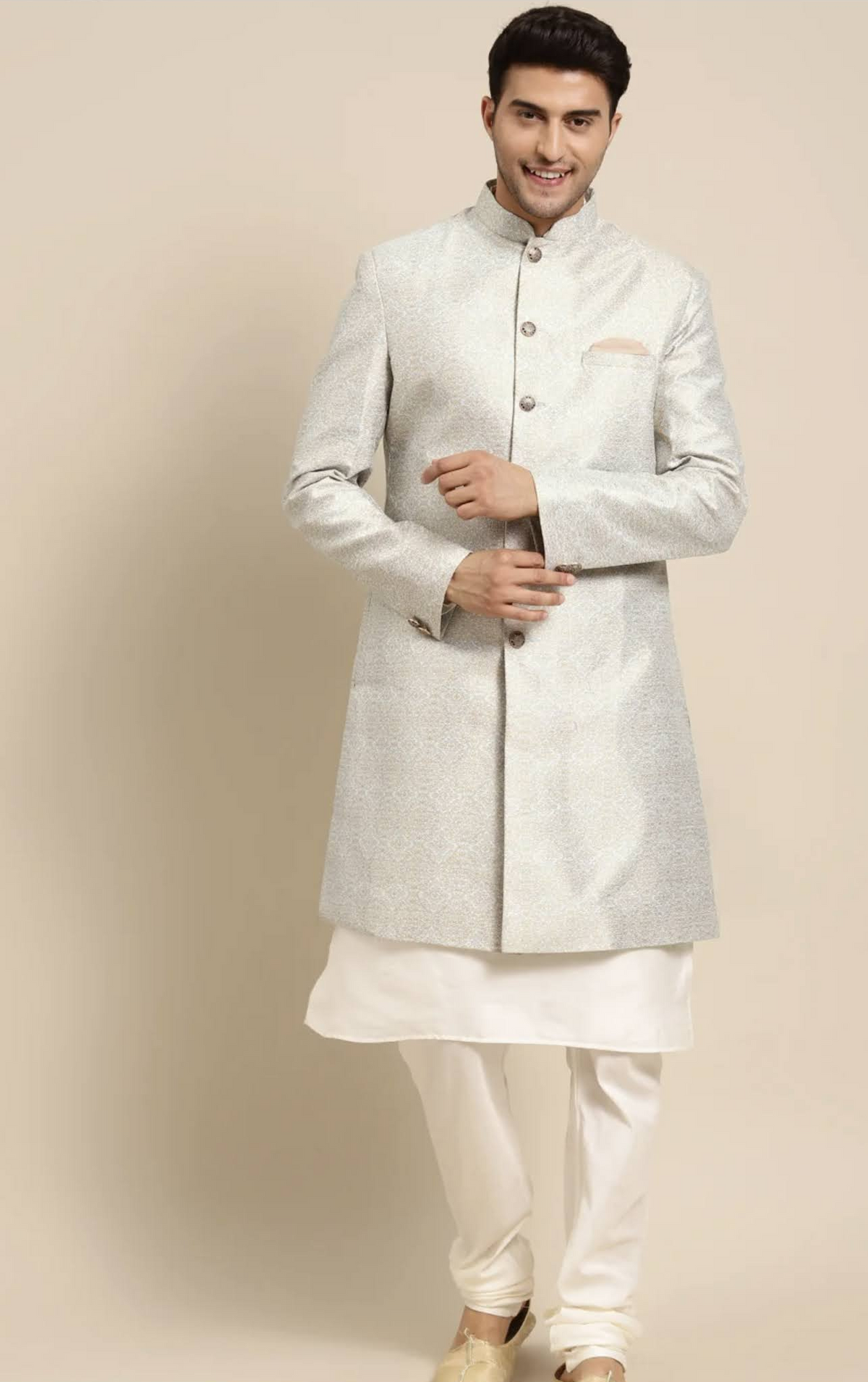 Golden Beige Sherwani