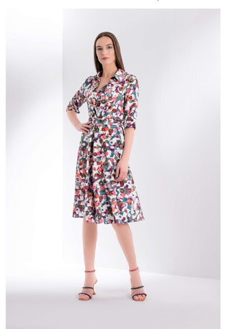 Collared Floral Dress