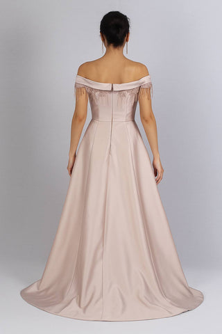 Plus Size Satin Gown