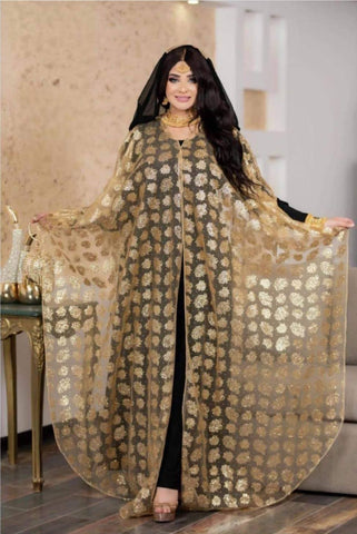 Golden Sequined  Kaftan