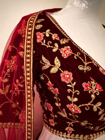 Velvet Lehenga