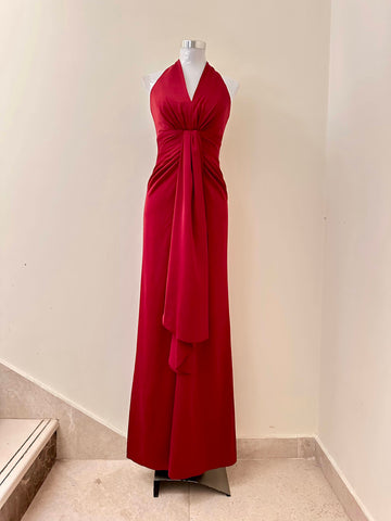 Halter Satin Dress