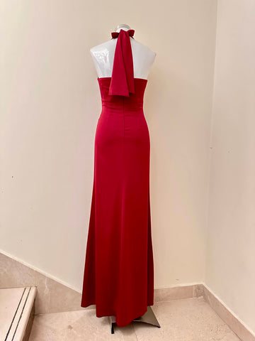 Halter Satin Dress