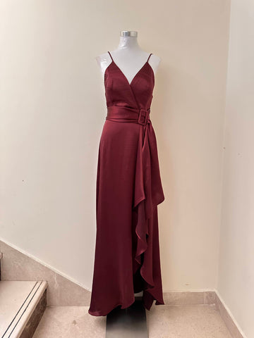 Wrap Satin Dress