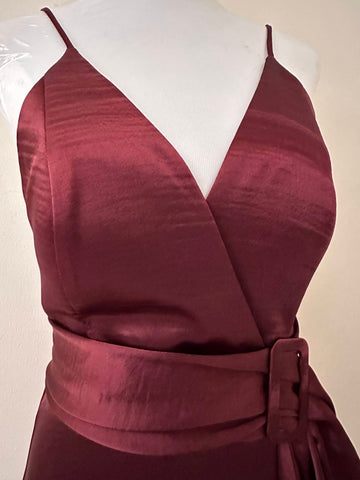 Wrap Satin Dress