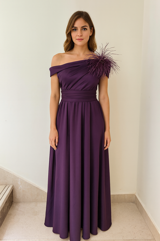 Purple Fur Dress