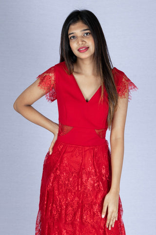 Red Lace Dress