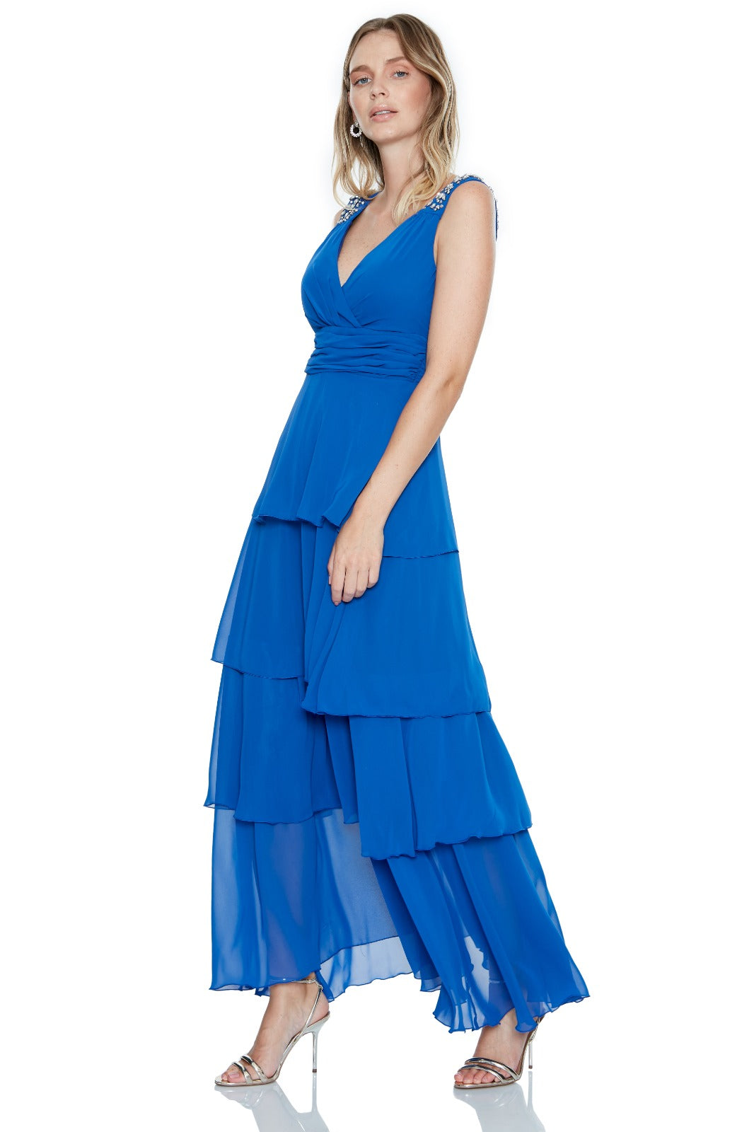 Blue Ruffle Dress